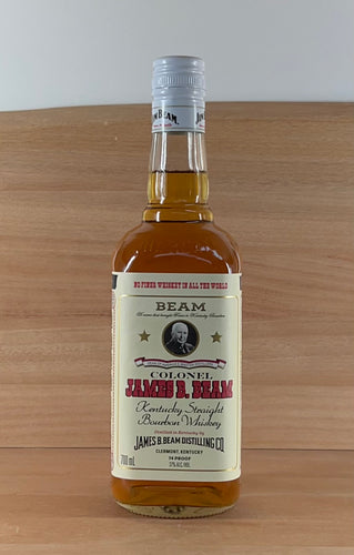 Jim Beam White Kentucky Straight Bourbon Whiskey (Reprint Design (Colonel James B Beam))