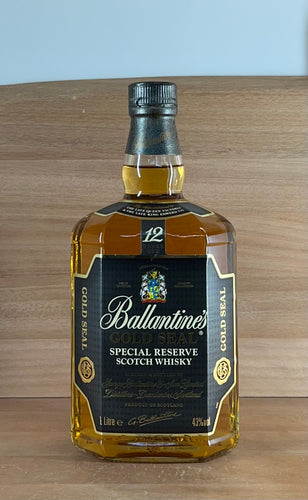 Ballantine 12 yo Gold Seal Blended Scotch Whisky (Old bottling, No box, 1000 mL)