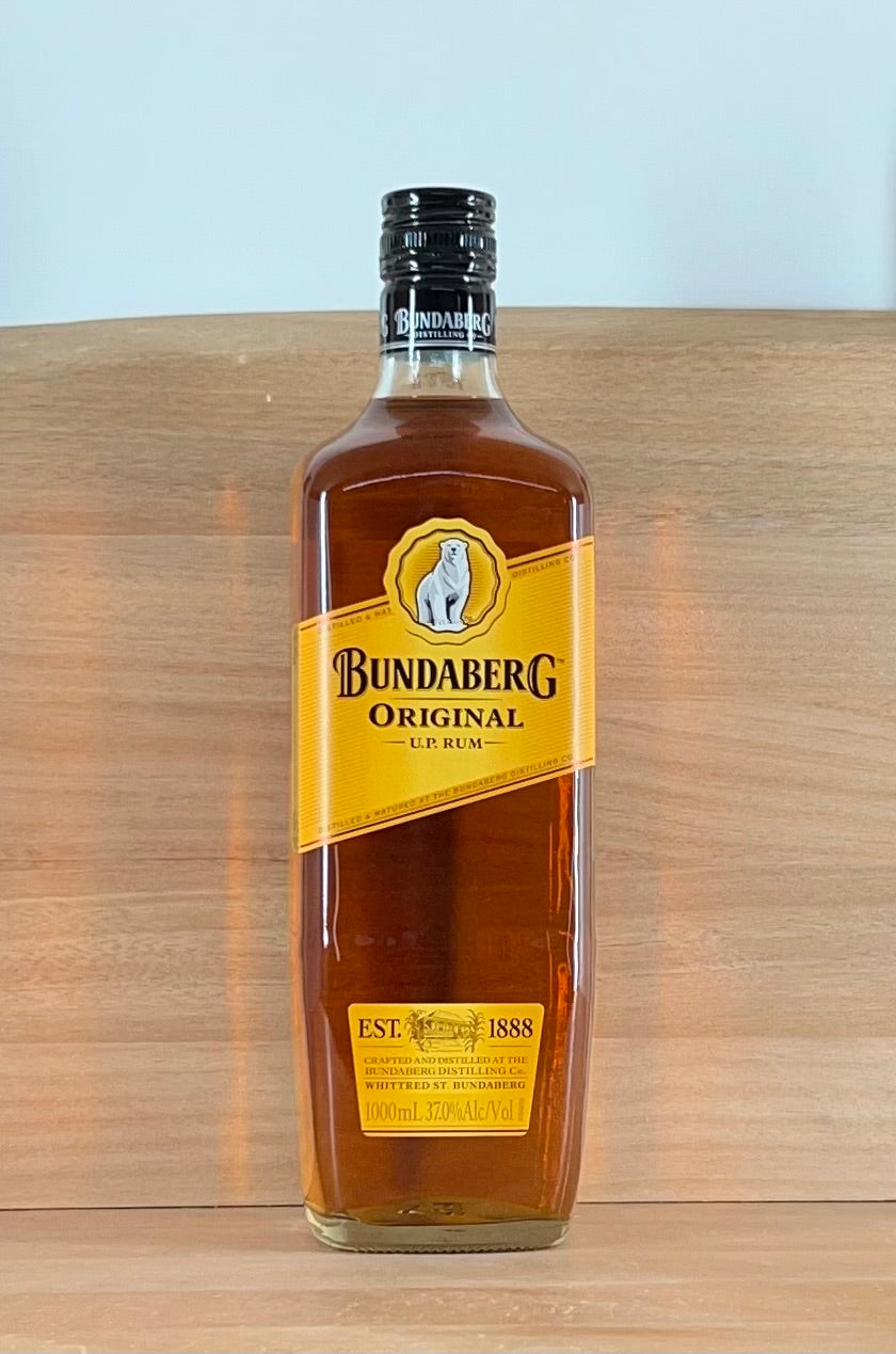 Bundaberg Underproof Rum (Older bottling, 125th year anniversary on side, 1000 mL)