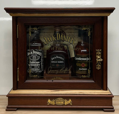 Jack Daniels Cabinet Tennessee Whiskey (three bottle set)