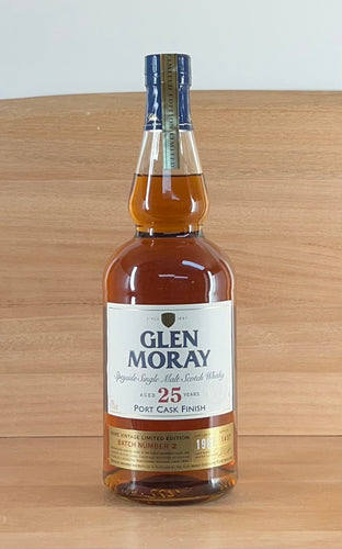 Glen Moray 25 yo 1987 Portwood Finish Rare Vintage Limited Edition Single Malt Whisky