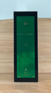 Johnnie Walker 15 yo Green Label Blended Malt Scotch Whisky (700 mL, older bottling, boxed)