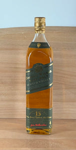 Johnnie Walker 15 yo Green Pure Malt Scotch Whisky (700 mL, old bottling, no box)