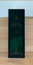 Load image into Gallery viewer, Johnnie Walker 15 yo Green Label Blended Malt Scotch Whisky (1000 mL, older bottling, boxed)