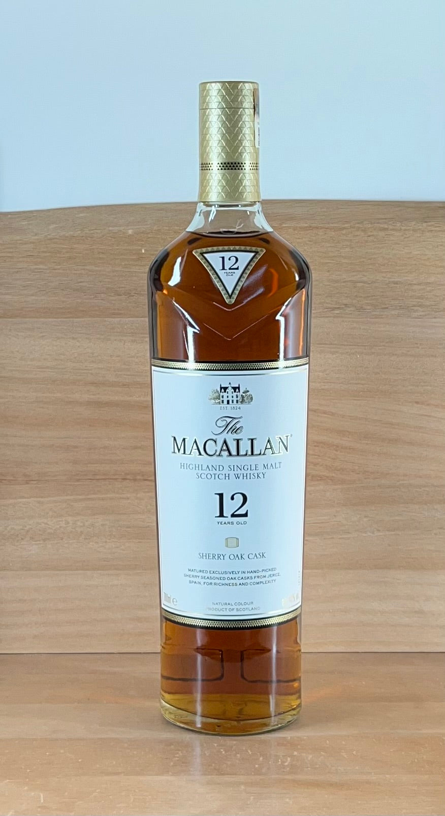 Macallan 12 yo Sherry Oak Single Malt Scotch Whisky