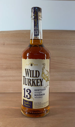 Wild Turkey 13 yo Distillers Reserve Kentucky Straight Bourbon Whiskey (Older bottling)