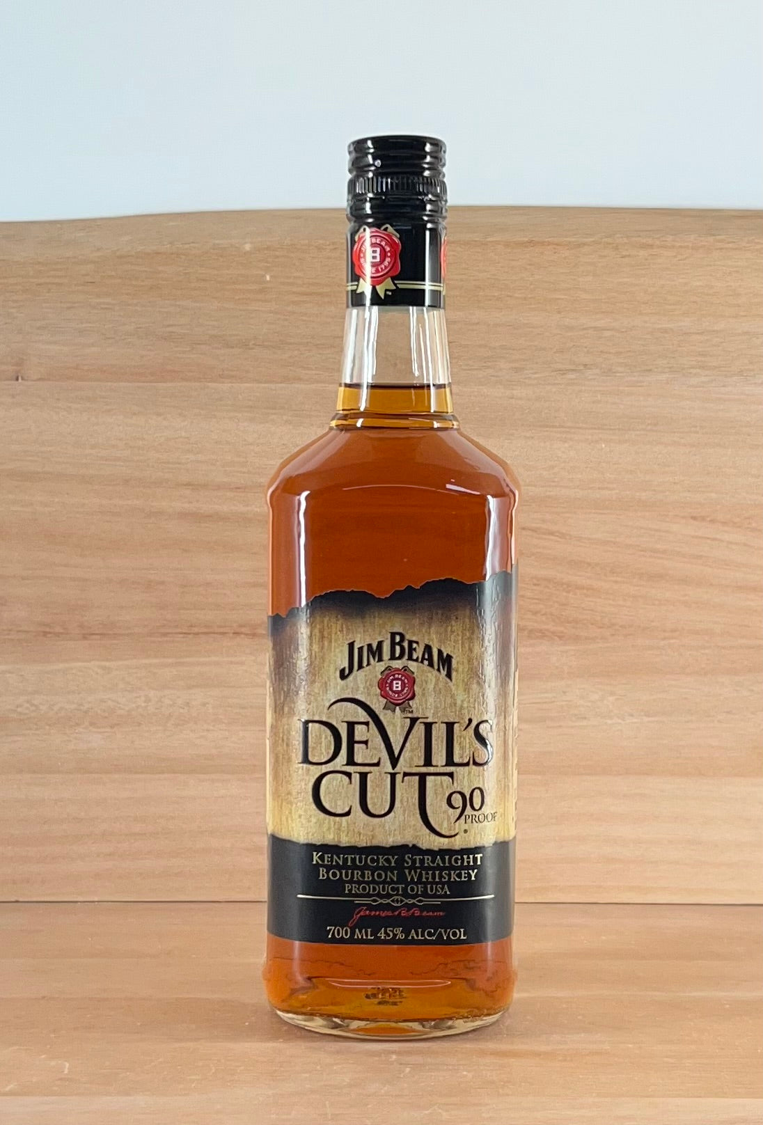 Jim Beam Devils Cut 90 Proof Kentucky Straight Bourbon Whiskey (Older bottling)