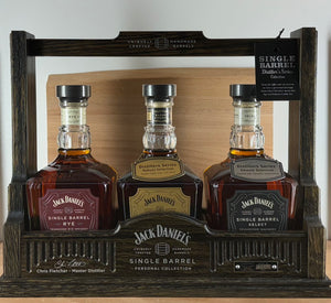 Jack Daniels Caddy Single Barrel Collection 2021 Tennessee Whiskey (three bottle set)