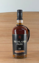 Load image into Gallery viewer, Highland Park 25 yo Single Malt Scotch Whisky (Older bottling, timber box)