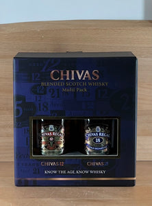 Chivas Regal 12 yo & 18 yo Twin Pack Blended Scotch Whisky (200 mL x 2)