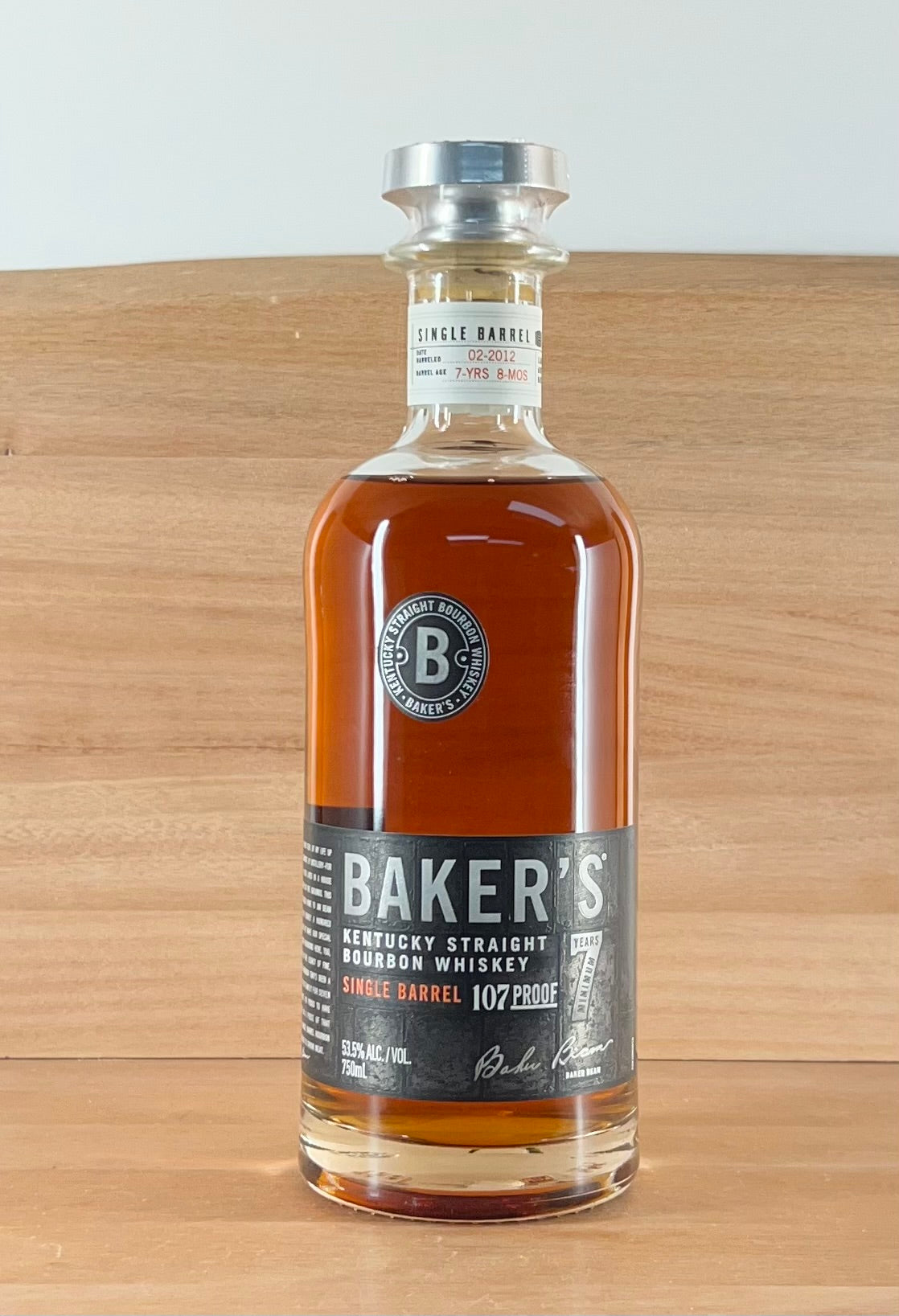 Bakers Single Barrel Kentucky Straight Bourbon Whiskey