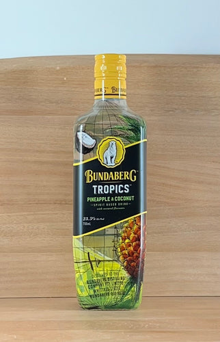 Bundaberg Tropics Pineapple and Coconut (Older bottling, 700 mL)