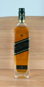 Johnnie Walker 15 yo Green Label Blended Malt Scotch Whisky (700 mL, old bottling, boxed)