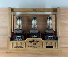 Load image into Gallery viewer, Jack Daniels Caddy Single Barrel Select 2022 Goose’s Selection Tennessee Whiskey (three bottle set)