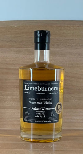 Limeburners Darkest Winter Single Malt Whisky (Barrel M350)