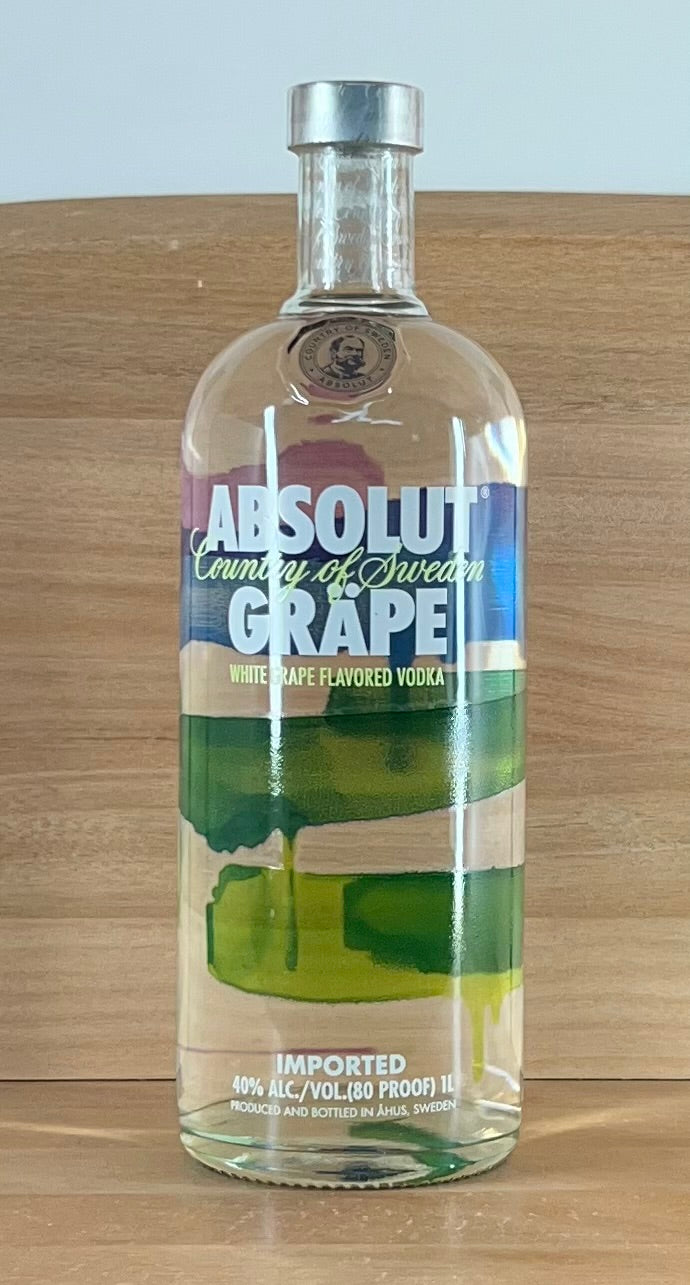 Absolut Grape Vodka (1000 mL, 2012)