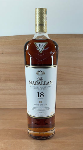 Macallan 18 yo Sherry Oak Single Malt Scotch Whisky (2018 edition)