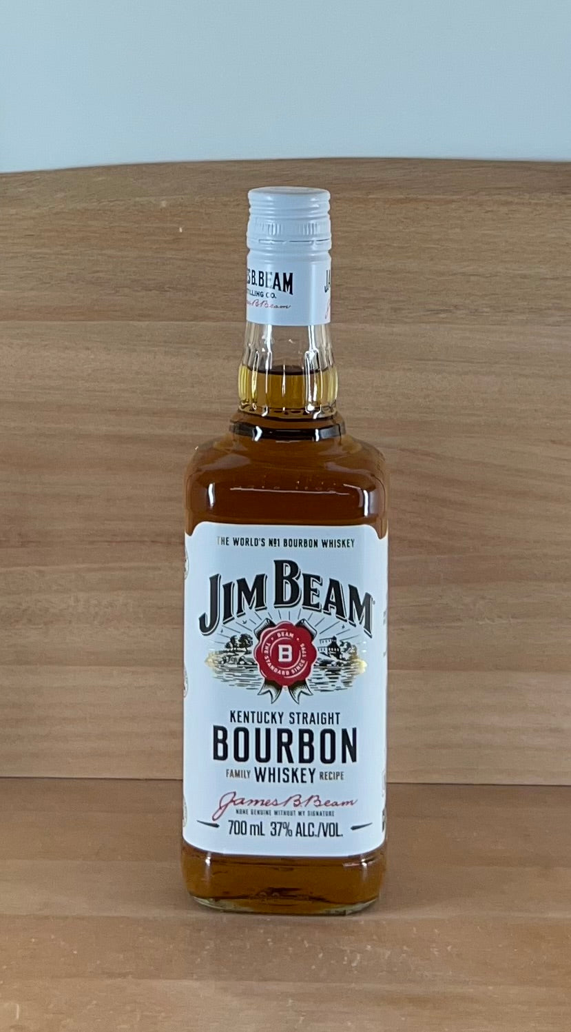 Jim Beam White Kentucky Straight Bourbon Whiskey (700 mL)