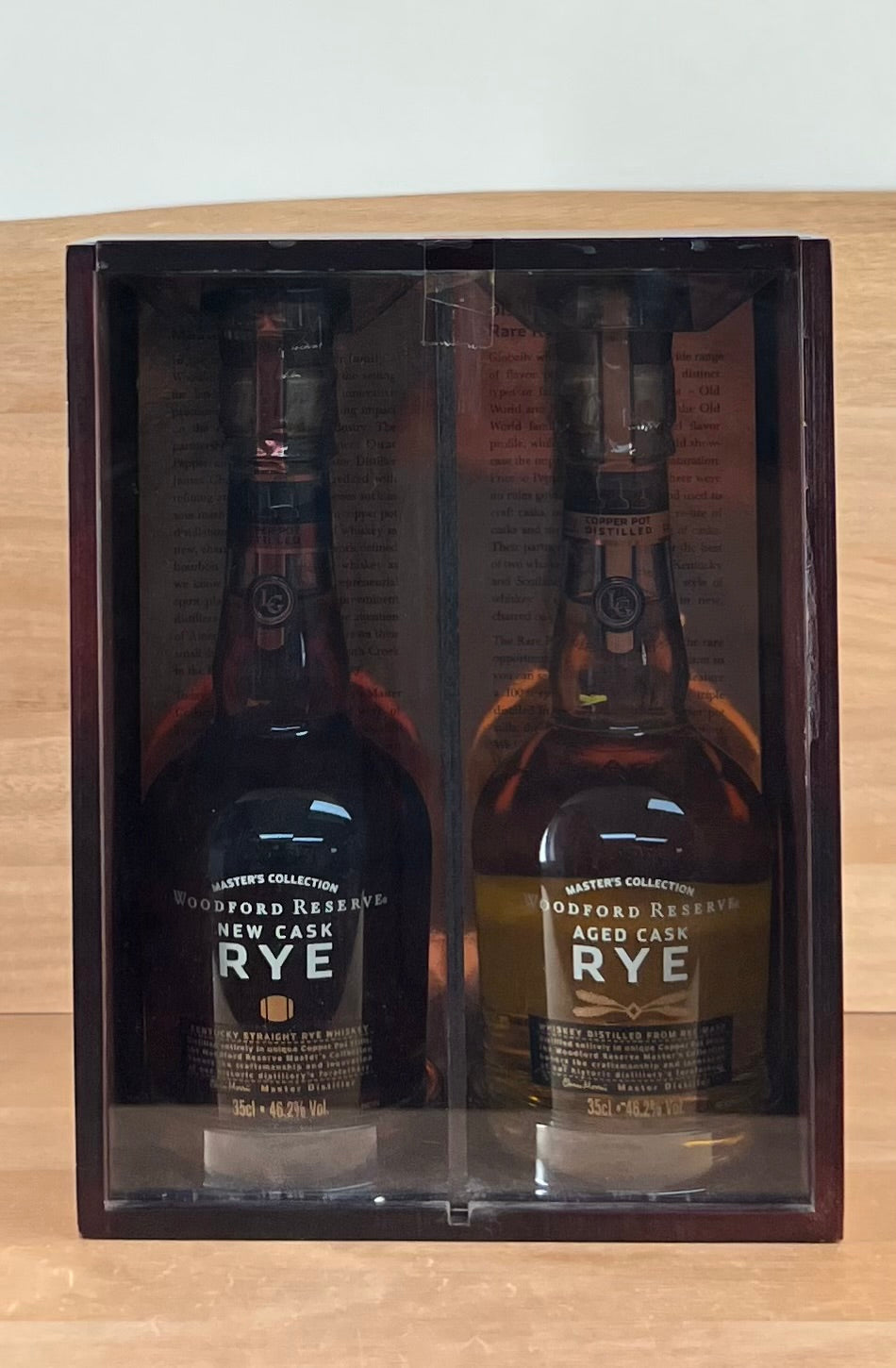 Woodford Masters Collection Edition 6. New Cask & Aged Cask Rye 375 mLx2 92.4 Proof (2011)