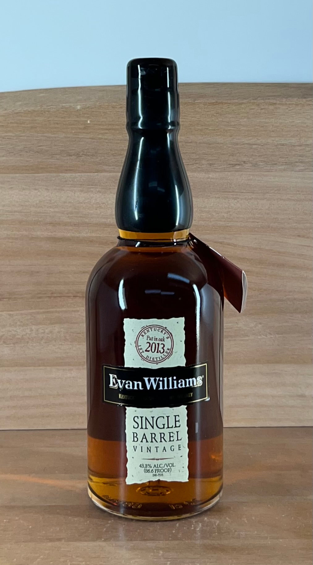 Evan Williams Single Barrel Bourbon (barrelled 2013)