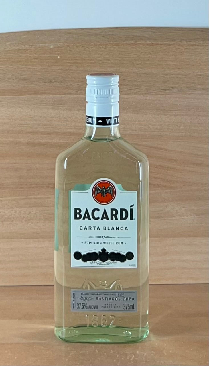 Bacardi Carta Blanca Rum (375 mL)