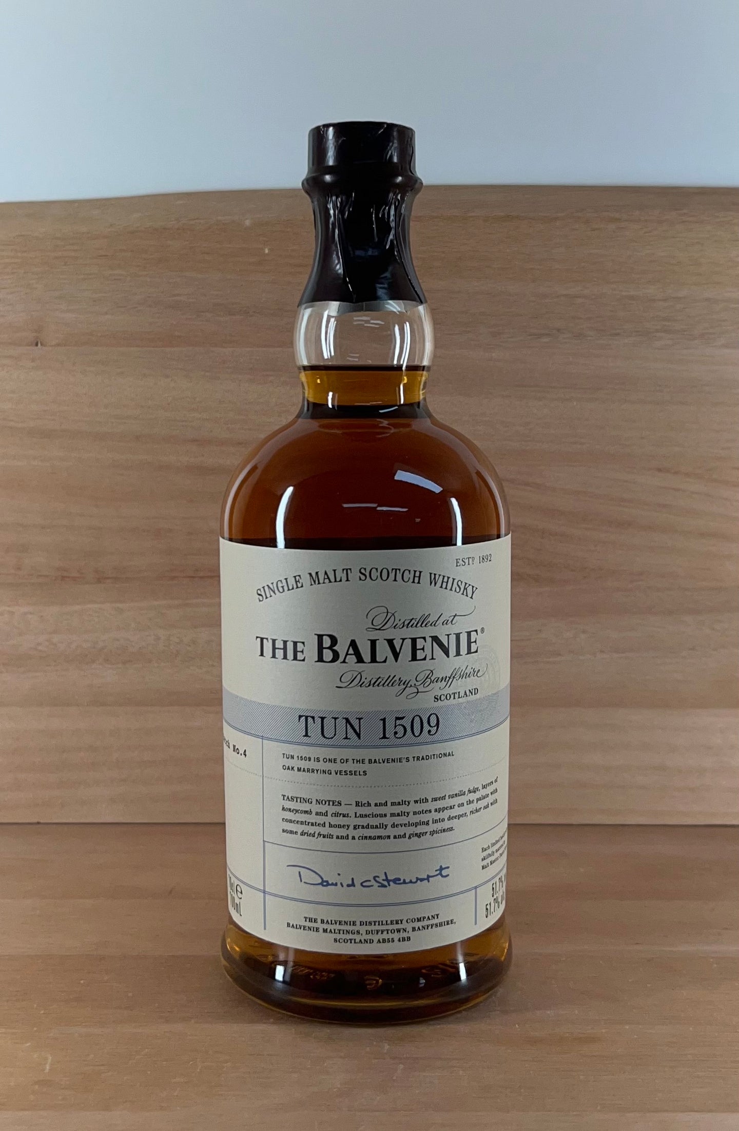 The Balvenie Tun 1509 (Batch No. 4) Single Malt Scotch Whisky