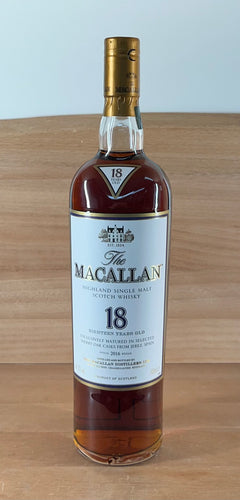 Macallan 18 yo Sherry Oak Single Malt Scotch Whisky (2016 edition)