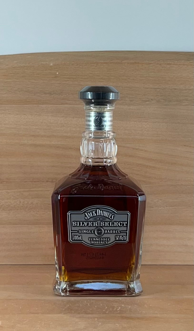 Jack Daniels Silver Select Single Barrel Tennessee Whiskey (Older bottling, smaller signature)