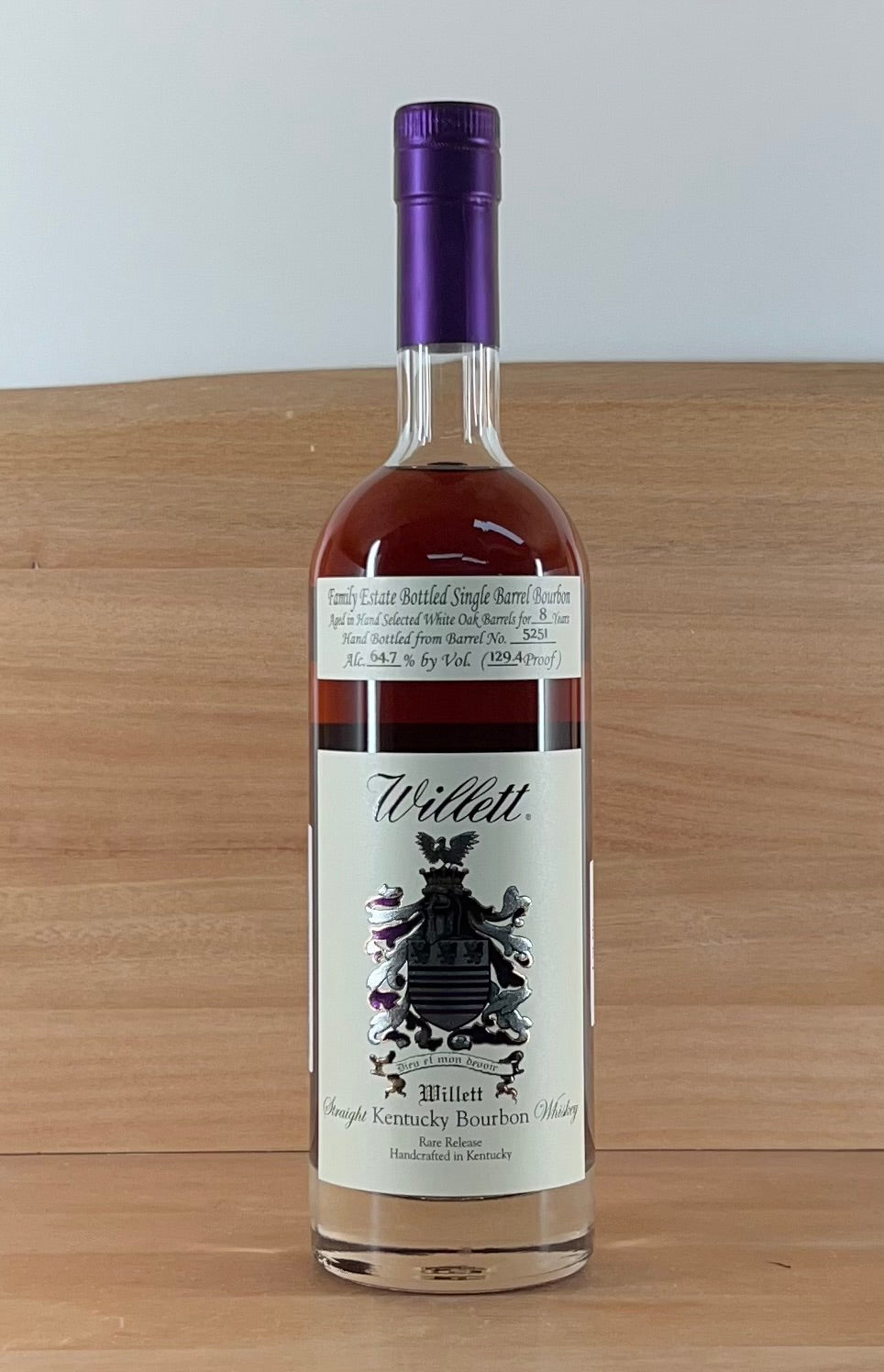 Willett 8 yo Single Barrel Bourbon Whiskey (Barrel 5251, 64.7%)