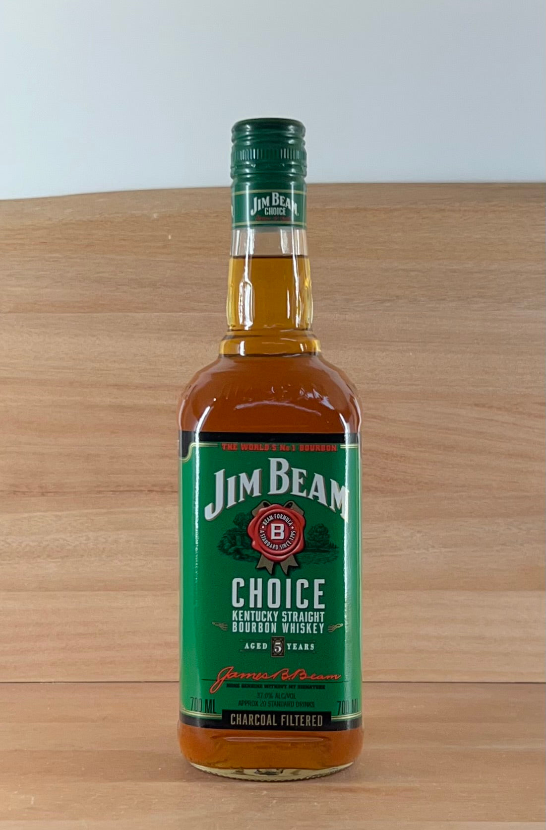 Jim Beam Choice 5 yo Kentucky Straight Bourbon Whiskey (older style bottle, 7 generations)