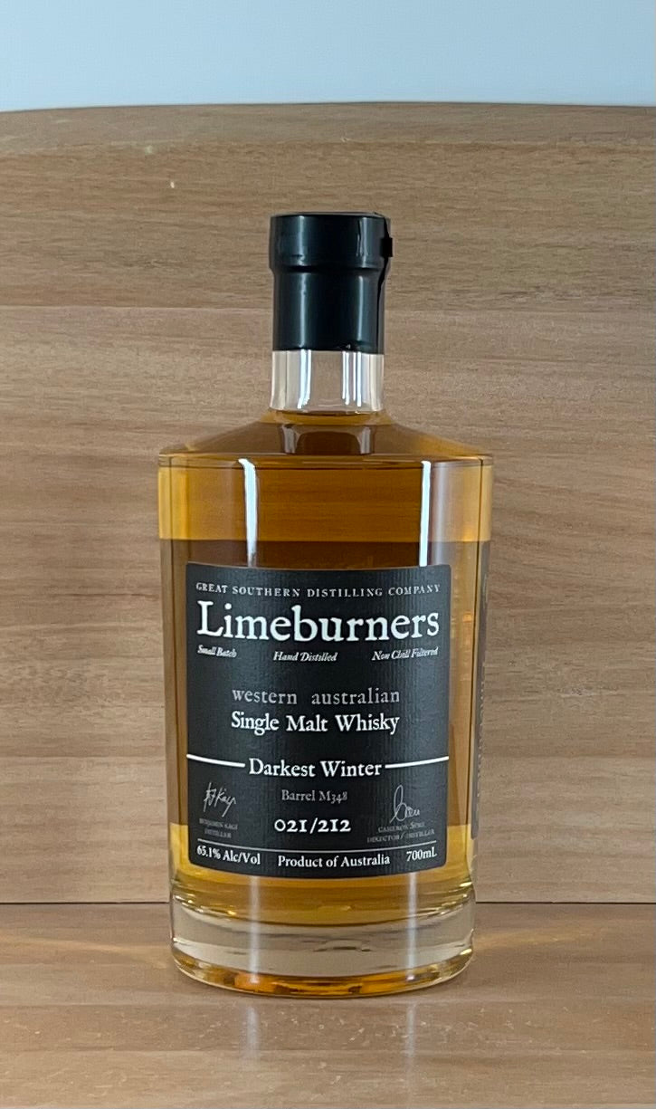 Limeburners Darkest Winter Single Malt Whisky (Barrel M348)