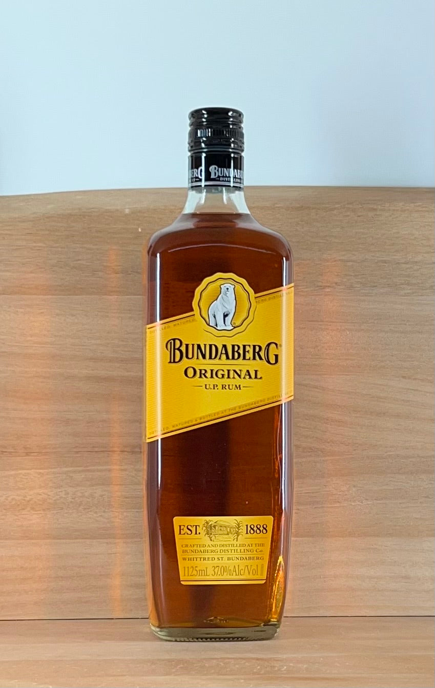 Bundaberg Underproof Rum (Older bottling, 120th year anniversary on side, 1125 mL)