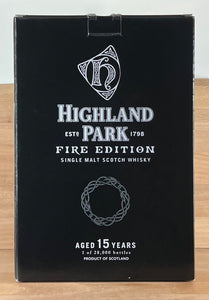 Highland Park 15 yo Fire Edition Single Malt Scotch Whisky (Older bottling)