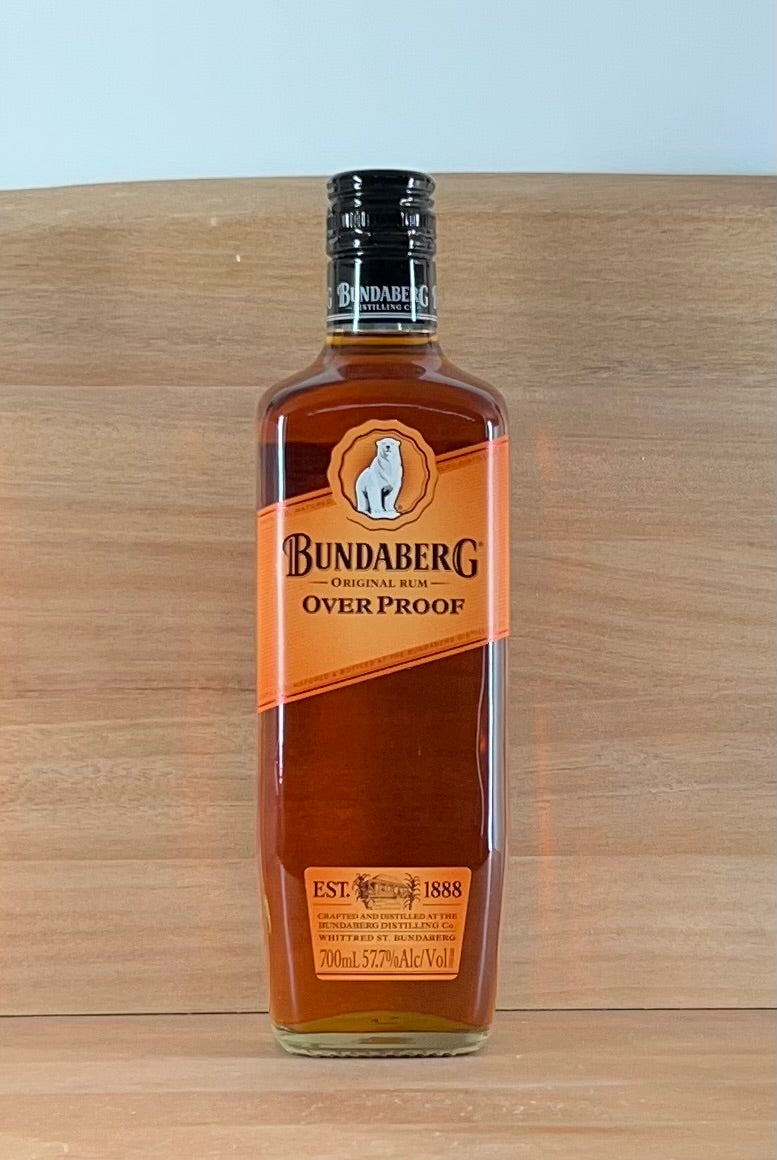 Bundaberg Overproof Rum (Older bottling, 120th year anniversary on side, 700 mL)