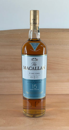 Macallan 15 yo Fine Oak Single Malt Scotch Whisky (Older bottling)