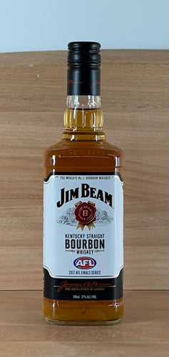 Jim Beam White Kentucky Straight Bourbon Whiskey (700 mL) (Older bottling with AFL logo - 2017 Finals series)