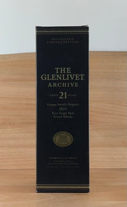 Glenlivet 21 yo Archive Single Malt Scotch Whisky (Older bottling, box)