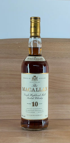 Macallan 10 yo Sherry Oak Single Malt Scotch Whisky (Very old Bottling)