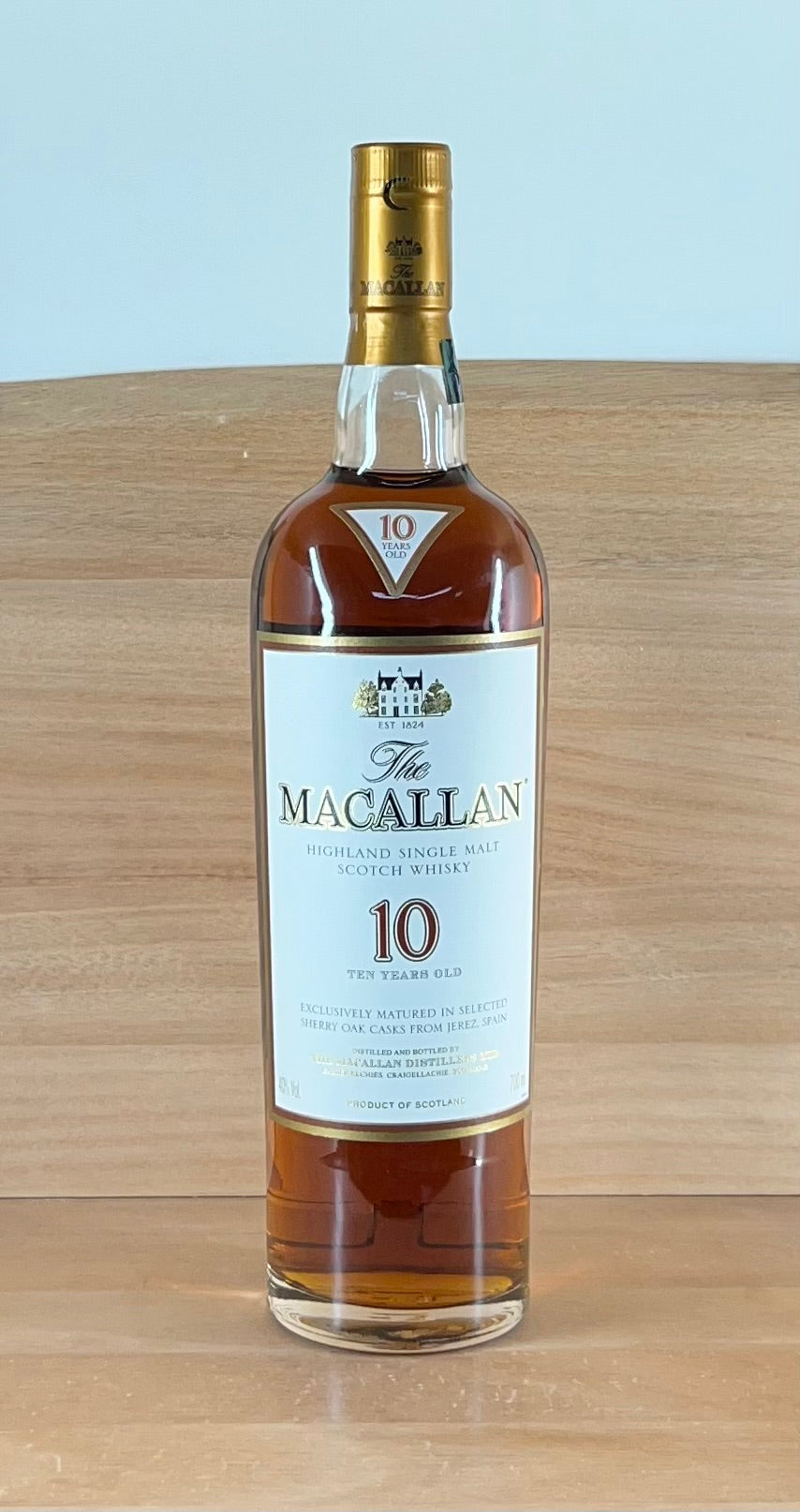 Macallan 10 yo Sherry Oak Single Malt Scotch Whisky (Older Bottling)