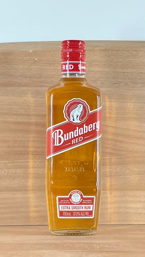 Bundaberg Red Rum (Older bottling, Tree Logo, Two white lines on cap, 700 mL)