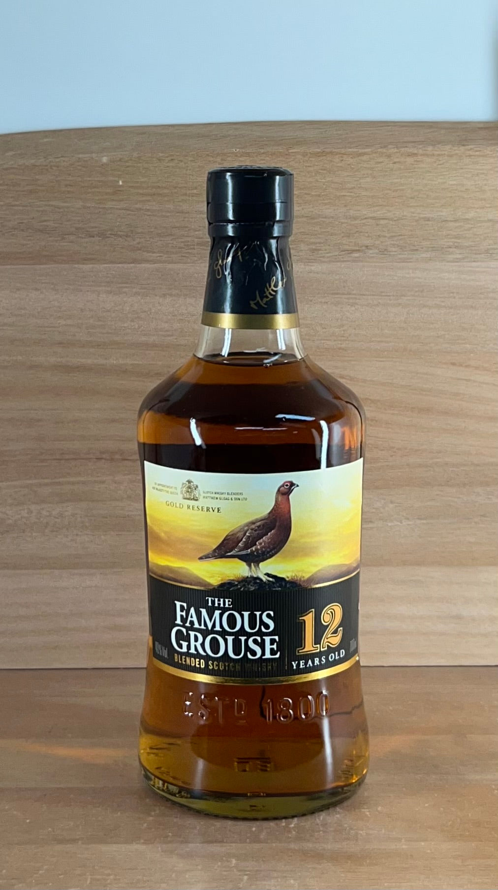 Famous Grouse 12 yo Gold Reserve Scotch Whisky (700mL, Older bottling, no box)