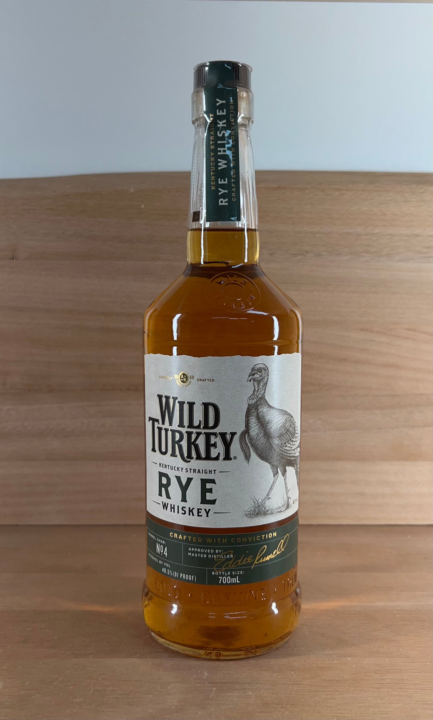 Wild Turkey 81 Proof Kentucky Straight Rye Whiskey (700 mL)